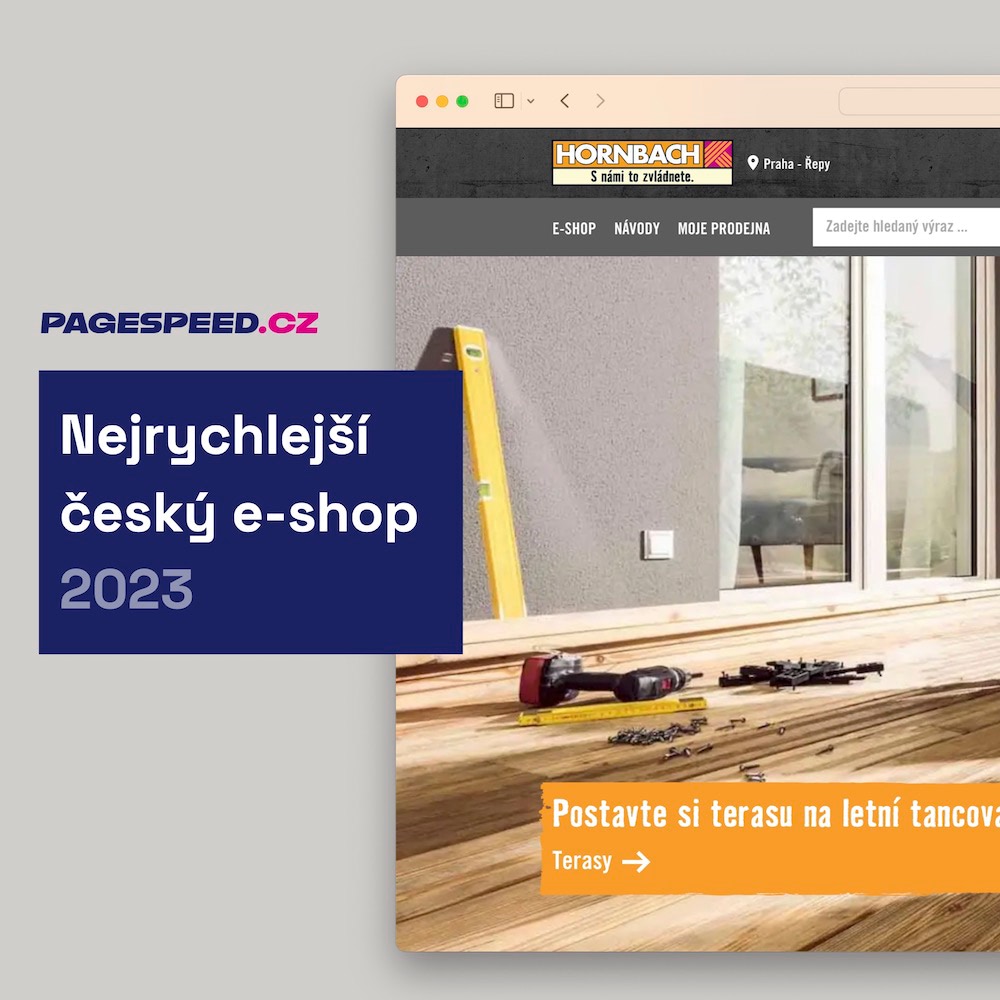 Nejrychlejší české e-shopy jsou Hornbach, 3v1 T-shock