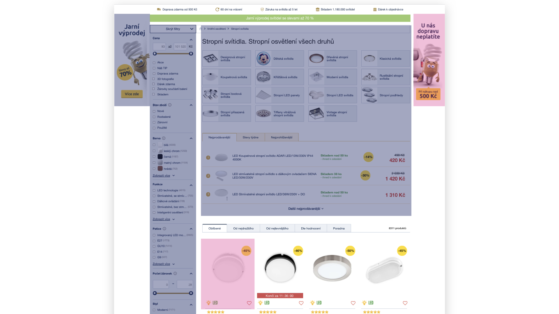 Pro vizualizaci jsme tmavě modrou označila vše, co je na mobilu skryté.