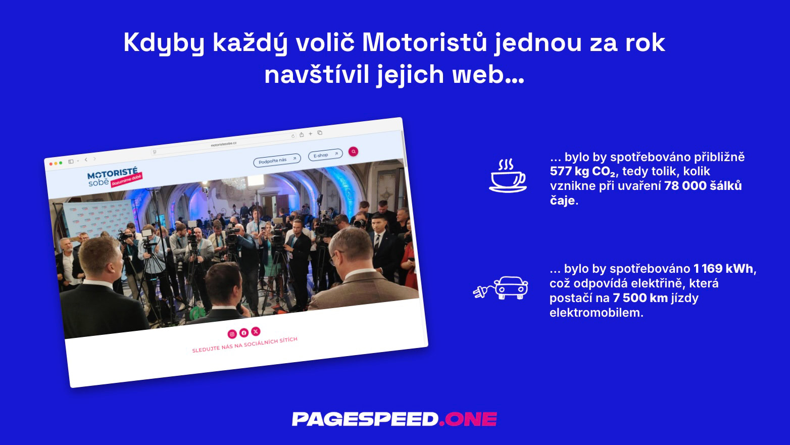 I web může být ekologický, což o tom od Motoristů neplatí.