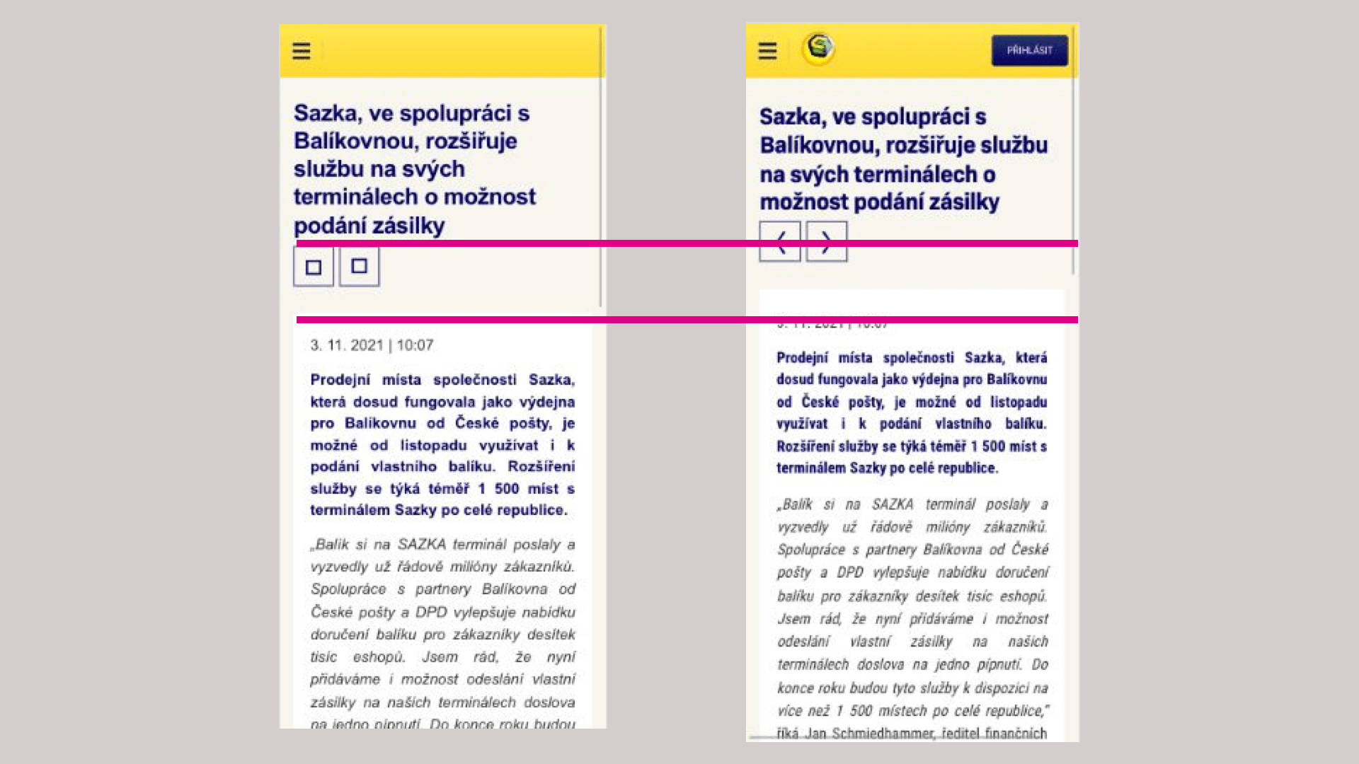 First rendered with a system font, then with a webfont. And the whole thing jumps.